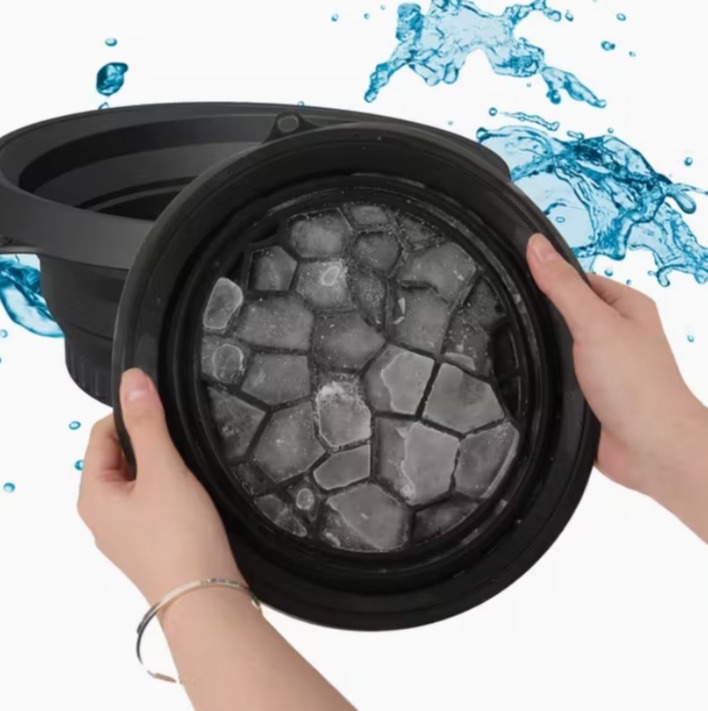 Eisbad fürs Gesicht